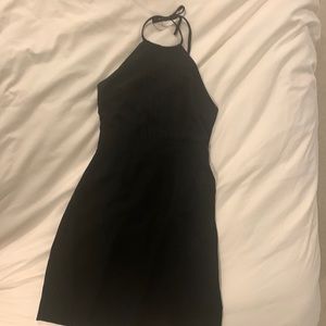 Banana Republic size 6 black halter dress